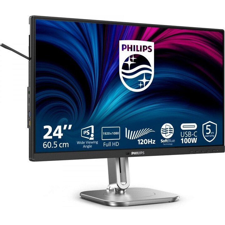 Monitor Philips 24B2U4301/00 23.8" FullHD 120Hz IPS USB-C Altavoces VESA RJ45