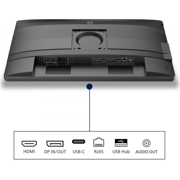 Monitor Philips 24B2U4301/00 23.8" FullHD 120Hz IPS USB-C Altavoces VESA RJ45