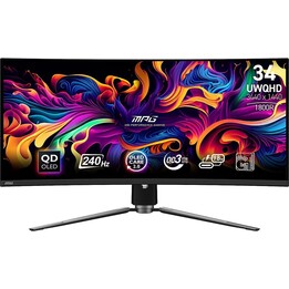 MSI MPG 341CQPX QD-OLED: MSI MPG 341CQPX 34" UWQHD 240Hz QD-OLED Curved 0.03ms Gaming Monitor HDR