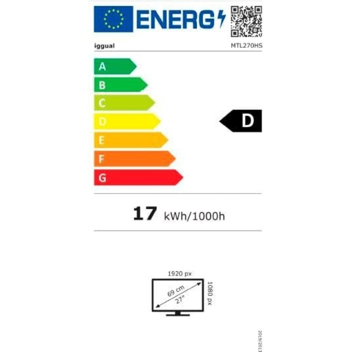 iggual MTL270HS 27" FHD Écran tactile capacitif LED IP65