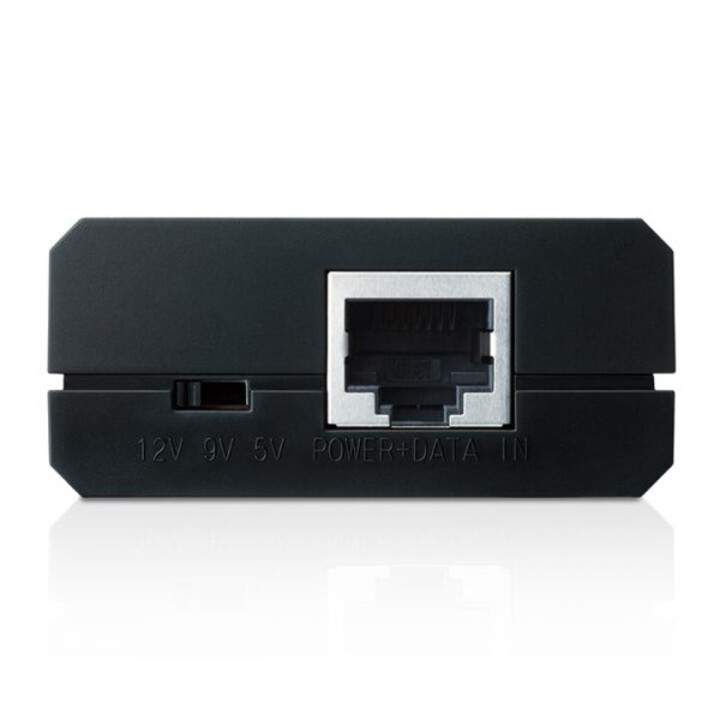 TP-Link POE10R PoE splitter passes data and power over the same cable up to 100 meters, plug and play