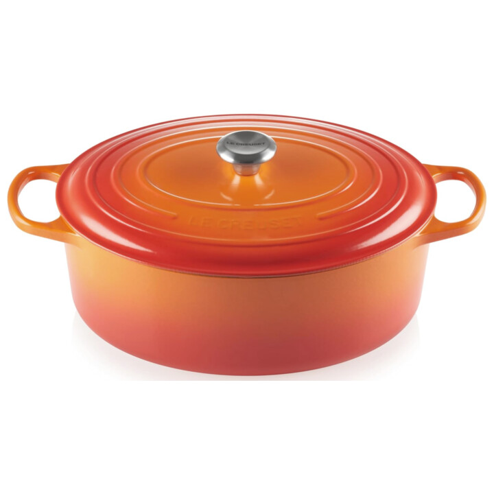 Le Creuset Signature Enamelled Cast Iron Oval Casserole Volcanic 35cm 8.9L