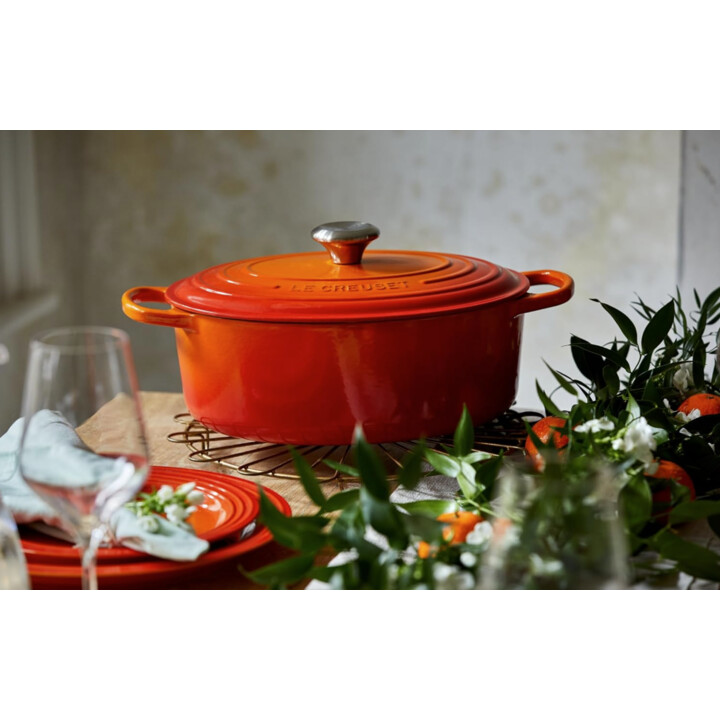 Le Creuset Signature Enamelled Cast Iron Oval Casserole Volcanic 35cm 8.9L