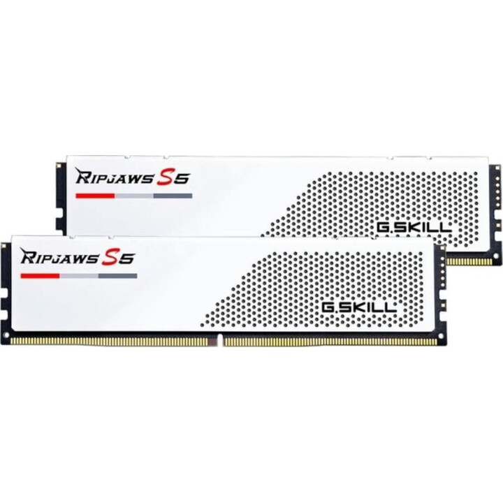Memória RAM G.Skill Ripjaws S5 F5-6000J3040F16GX2-RS5W 32 GB 2 x 16 GB DDR5 6000MHz CL40 Intel XMP Branco
