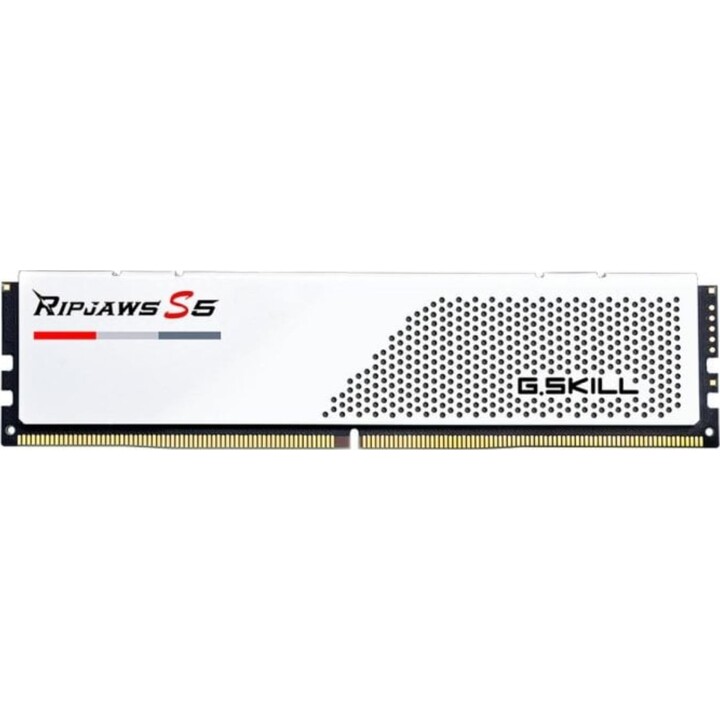 Memoria RAM G.Skill Ripjaws S5 F5-6000J3040F16GX2-RS5W 32 GB 2 x 16 GB DDR5 6000MHz CL40 Intel XMP Bianca