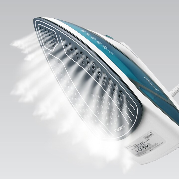 MAESTRO MR-304C Ferro da stiro a vapore 2200W, bianco, blu