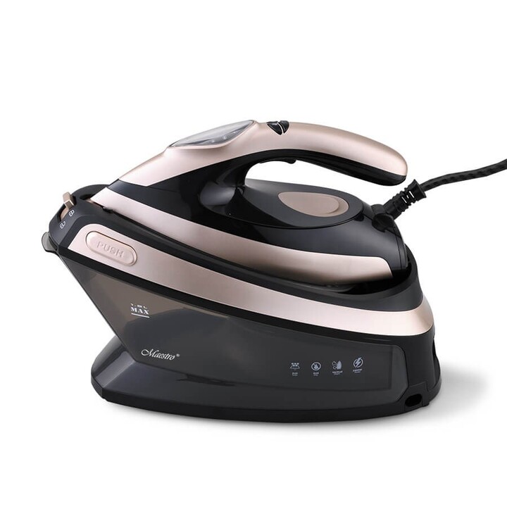 Maestro MR-320C Centrale vapeur 2400 W 1,5 L Semelle en céramique Noir, Rose doré