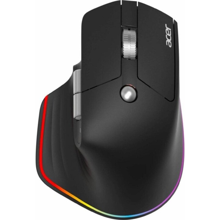 Acer Easy Fit Mouse Wireless RF Bluetooth 4000 DPI Black USB-C Rechargeable Mouse