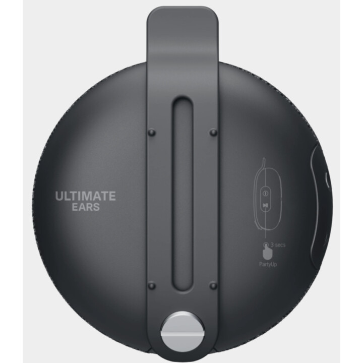 Ultimate Ears - MINIROLL Ultra-Portable Speaker with Strap, Black