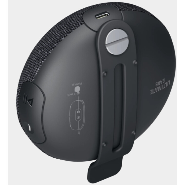 Ultimate Ears - MINIROLL Ultra-Portable Speaker with Strap, Black