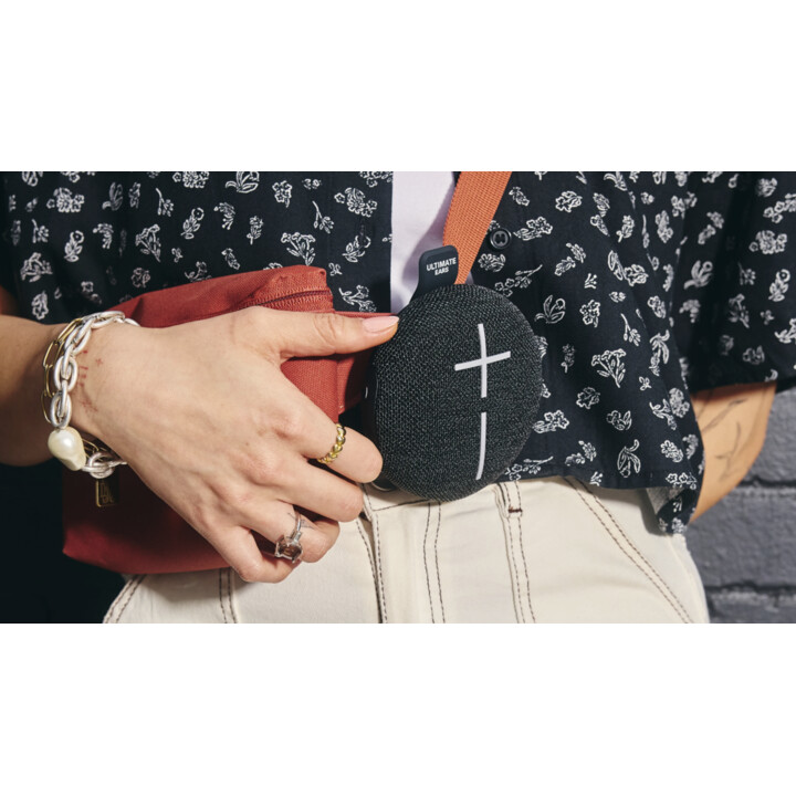 Ultimate Ears - MINIROLL Ultra-Portable Speaker with Strap, Black
