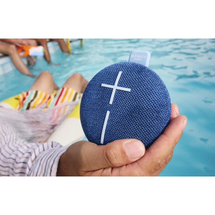 Ultimate Ears - Altoparlante ultraportatile MINIROLL con cinghia, blu