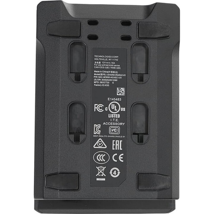 Stazione di ricarica della batteria ZEBRA per MC9300, 4 alloggiamenti | SAC-MC93-4SCHG-01, nero
