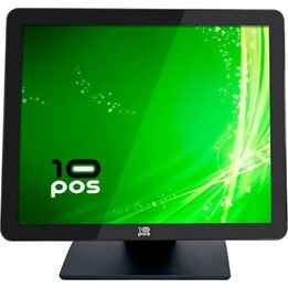 Monitor táctil de 17" 4:3 10POS TS-17HV Capacitivo plano 10 puntos HDMI VGA USB, VESA, Negro