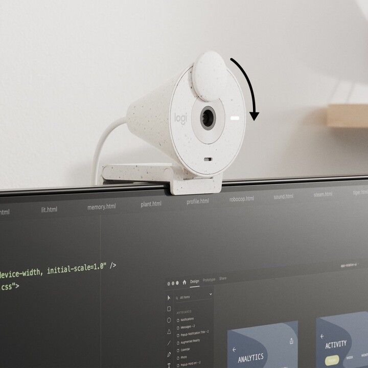 Logitech BRIO 300 FHD USB-C Blanco