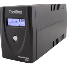 CoolBox Guardian 3 800VA/480W Unterbrechungsfreie Stromversorgung (USV) 0,8 kVA 2 AC-Ausgänge