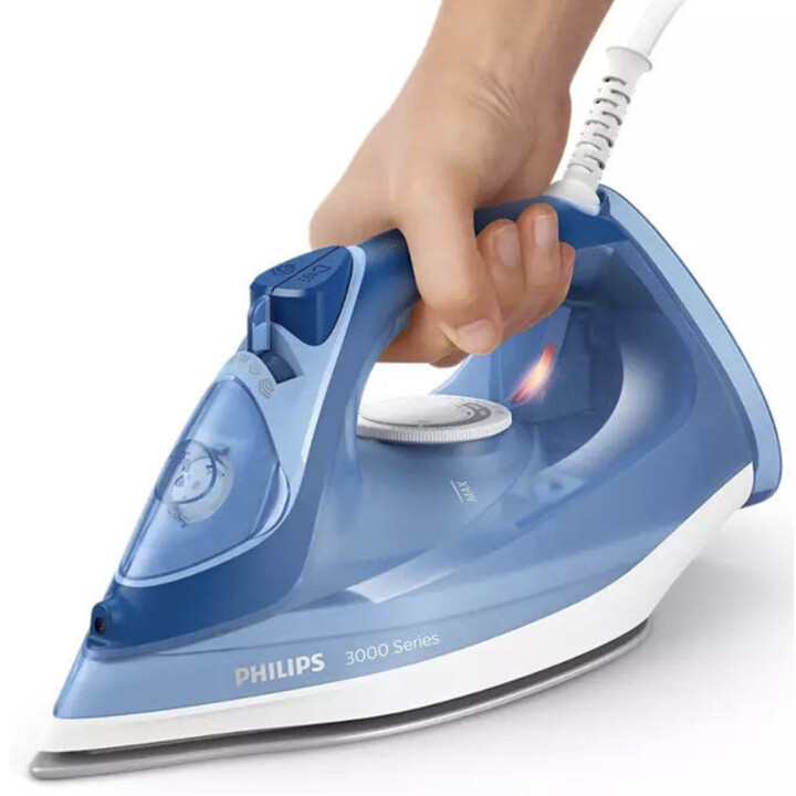 Philips DST3031/20 Plancha de vapor, 2400 W, sistema antigoteo, aumento de vapor de 180 g/m, suela de cerámica