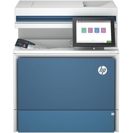 HP LaserJet A4 Ethernet Laser Printer with duplex, advanced security and scanner, White / Blue
