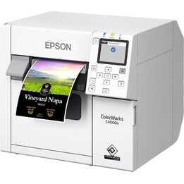 Epson CW-C4000e Color Label Printer USB, White