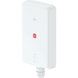 ZTE G51F MC7510 5G Outdoor CPE Router 13dBi Antenne 4.29Gbps 2.5G PoE IP65 WiFi 7 Weiß