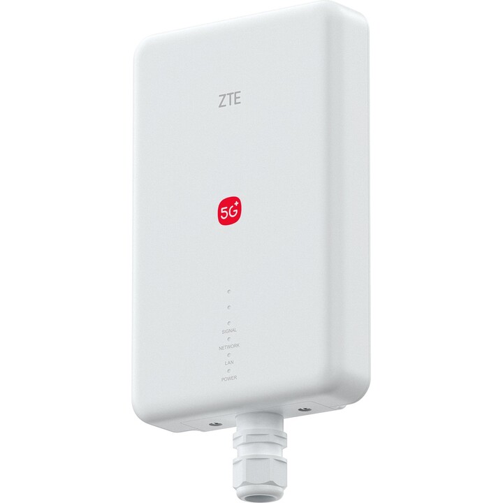 ZTE G51F MC7510 5G Outdoor CPE Router 13dBi Antenna 4.29Gbps 2.5G PoE IP65 WiFi 7 White