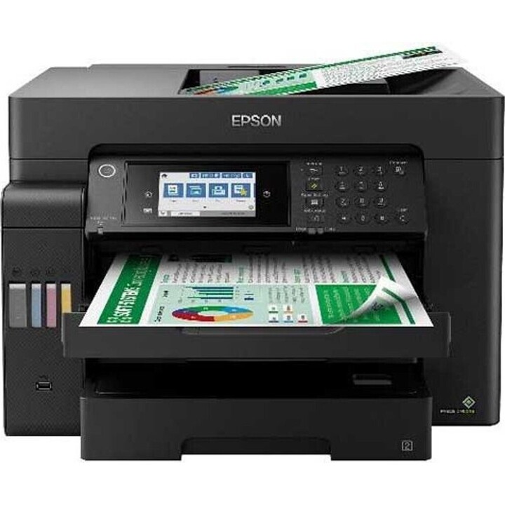 Stampante multifunzione a colori Epson EcoTank ET-16605 WiFi A3+ serbatoi d'inchiostro Fax duplex, nero
