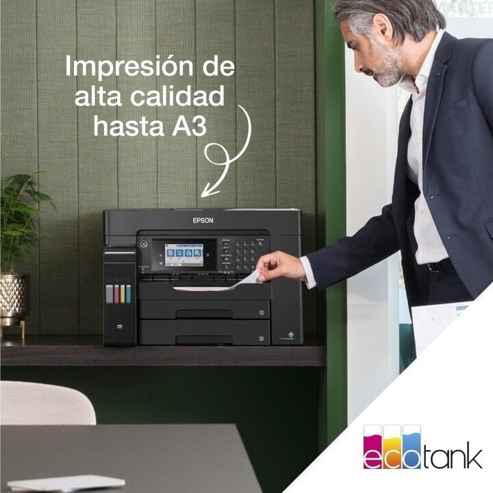 Stampante multifunzione a colori Epson EcoTank ET-16605 WiFi A3+ serbatoi d'inchiostro Fax duplex, nero