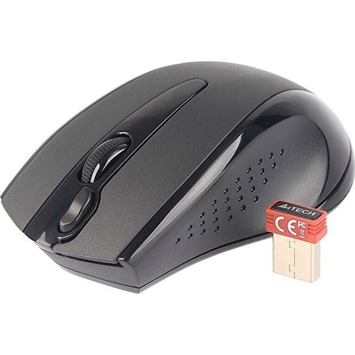 Mouse ottico wireless A4Tech EVO G9-500F-1, nero, 1000 DPI, 2,4 GHz