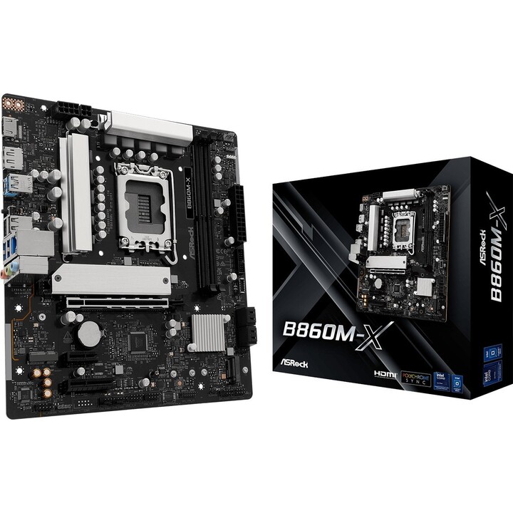 ASRock B860M-X GEN5: scheda madre micro-ATX B860 LGA1851 DDR5 PCIe Gen5 M.2 2.5Gb LAN USB-C HDMI DP