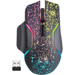 Defender Oneshot GM-067 Mouse para jogos para destros RF sem fio + USB tipo C óptico 3200 DPI