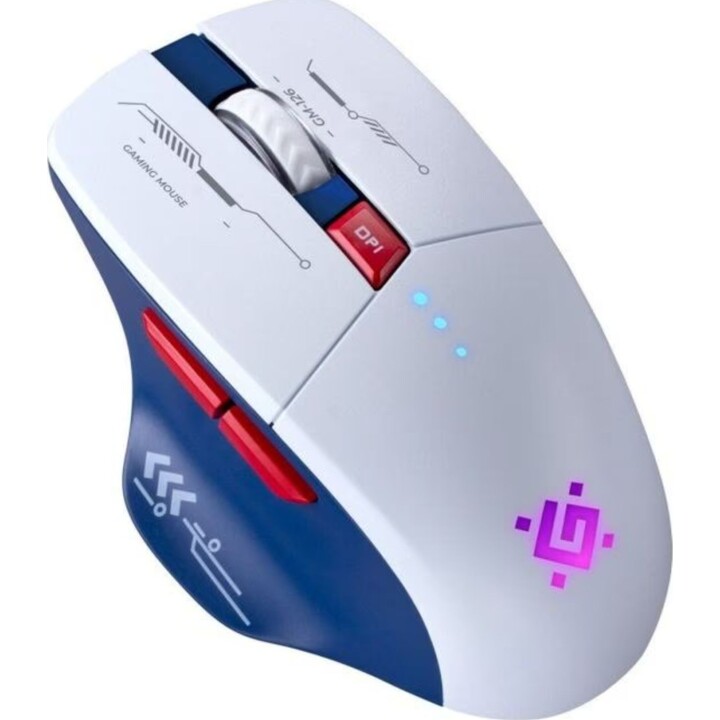 Mouse Bluetooth Sem Fio Branco Defender GM-126