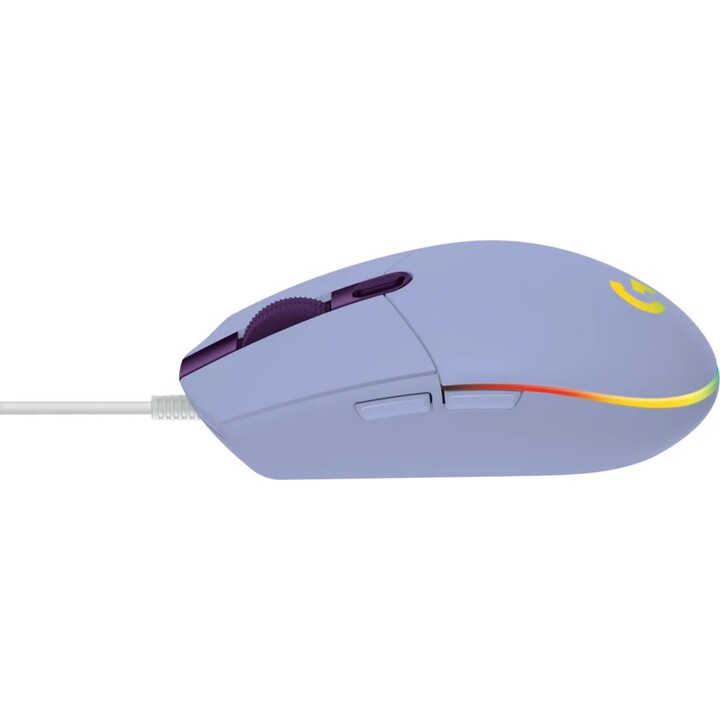 Logitech G 910-005853 Mouse da gioco USB tipo A 8000 DPI, Viola, 1 ms
