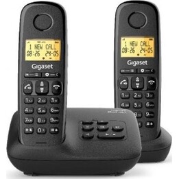 Telefone sem fio Gigaset Basic 100 Duo preto