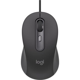 Logitech Signature M520 kabelgebundene Maus mit USB Typ-C, 4000 DPI, Graphit, beidhändig verwendbar
