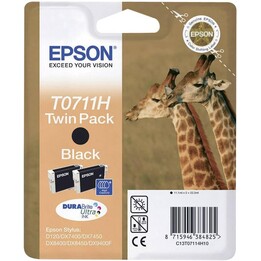 Epson C13T07114H10 2er-Pack Tintenpatronen, Schwarz
