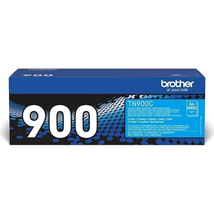 Original Brother TN900C Cyan Toner, 6,000 pages