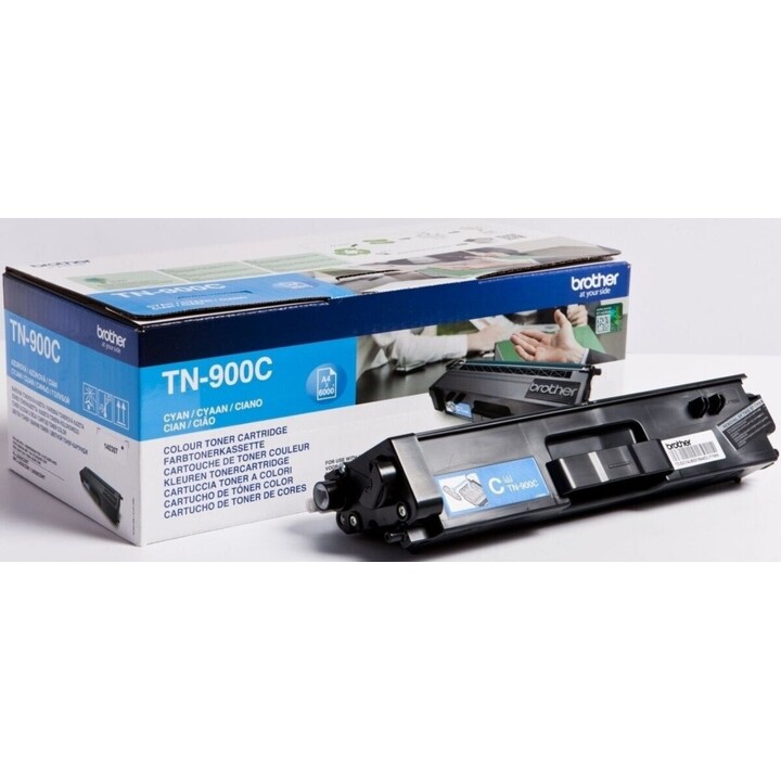 Original Brother TN900C Cyan Toner, 6,000 pages