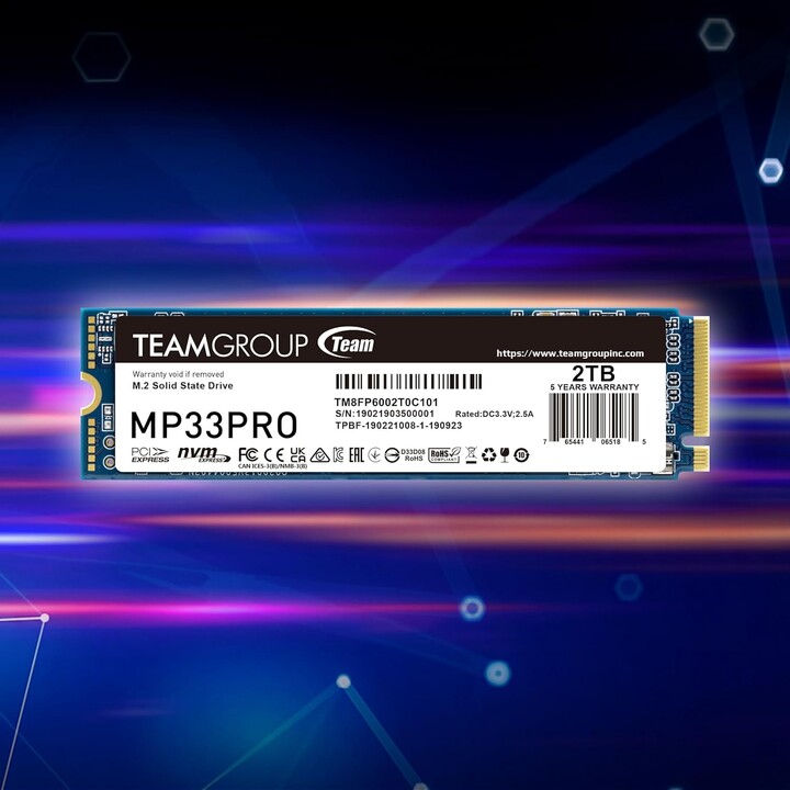 Team Group MP33 PRO 1TB Gen3 PCIe x4 NVMe