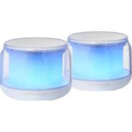 Mars Gaming MS-AURA Colunas Bluetooth RGB 15W Branco
