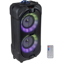 Alto-falante Esperanza EP157 BT FM RGB LED preto 10W