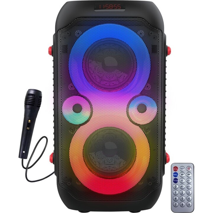 Esperanza EP156 BT FM LED RGB KARAOKE speaker black 20W