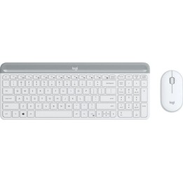 Teclado Logitech 920-009205 inalámbrico completo Layout US con ratón incluido blanco