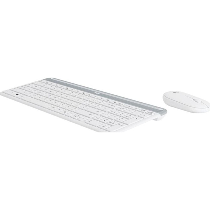 Logitech 920-009205 Full Wireless Keyboard US Layout with Included Mouse White