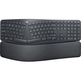 Logitech ERGO K860 Wireless Semi-Mechanical Keyboard, US Layout, Ergonomic with Wrist Rest