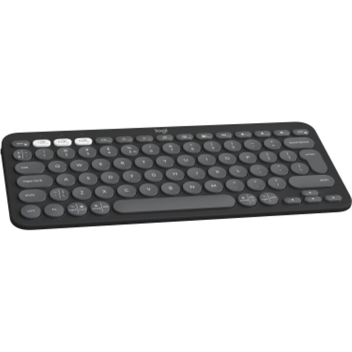 Logitech Pebble Keys 2 K380s clavier sans fil disposition ES commutateur à ciseaux graphite Bluetooth/RF