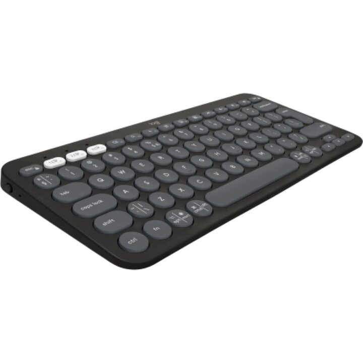 Logitech Pebble Keys 2 K380s clavier sans fil disposition ES commutateur à ciseaux graphite Bluetooth/RF