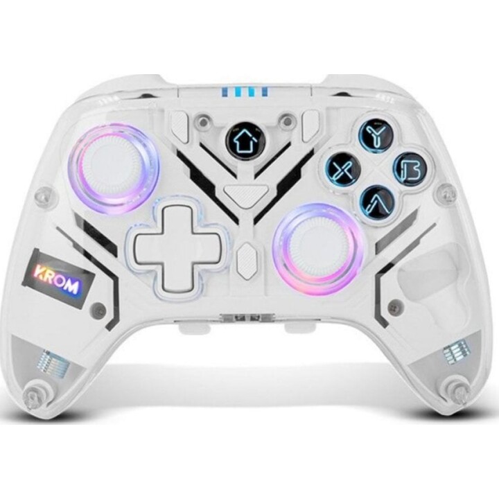 Krom Krystal Bluetooth v5.0 Controller Transparent RGB LED PC Switch Android iOS