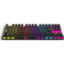 Teclado para jogos Krom Kasic TKL Rainbow preto Conexão USB