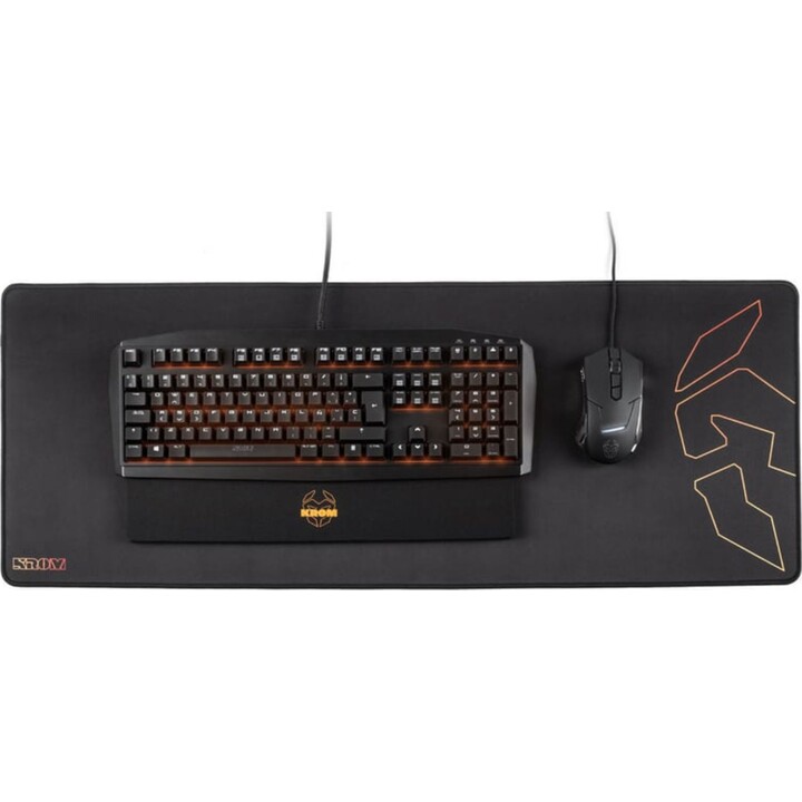 Krom Knout XL Gaming Mouse Pad Black