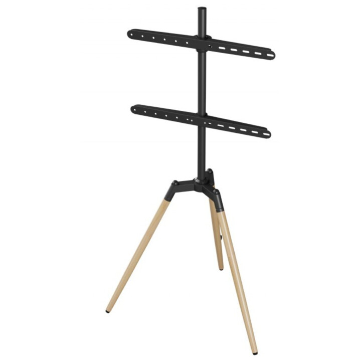 Gembird - TVS-65S-01 TV Stand 165.1 cm (65") Black, Wood